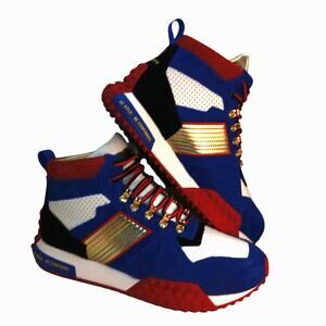 Cali Designer Freshy Dope Dawgs Men New w/Box Hero Blue High Top Sneakers - Sz12